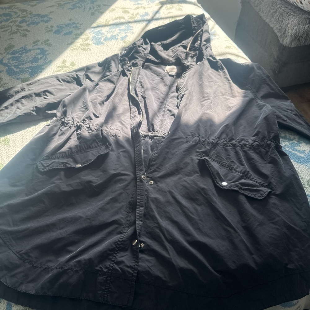 Old Navy Men's Black Raincoat